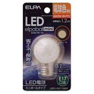ELPA LDG1L-G-E17-G241 LED電球 「ミニボールG30形」(電球色・口金E17)｜yamada-denki