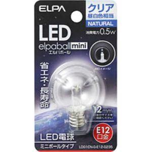 ELPA LDG1CN-G-E12-G235 LED装飾電球 ミニボール球形 E12 G30 クリア...