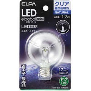ELPA LDG1CN-G-E17-G265 LED装飾電球 ミニボール球形 E17 G50 クリア...