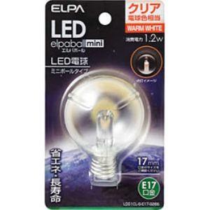 ELPA LDG1CL-G-E17-G266 LED装飾電球 ミニボール球形 E17 G50 クリア...