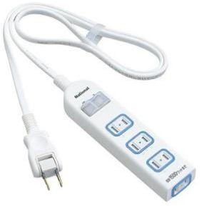 パナソニック WHA25142WKP  ザ タップX 集中スイッチ付 4個口 1m ホワイト