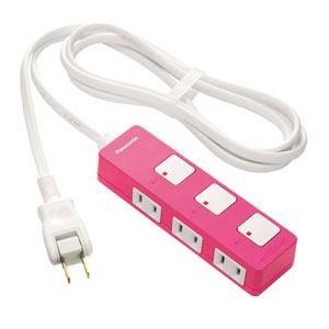 パナソニック WHS2523NP テーブルタップ 「ザ・タップZ」(3個口・2m)ピンク