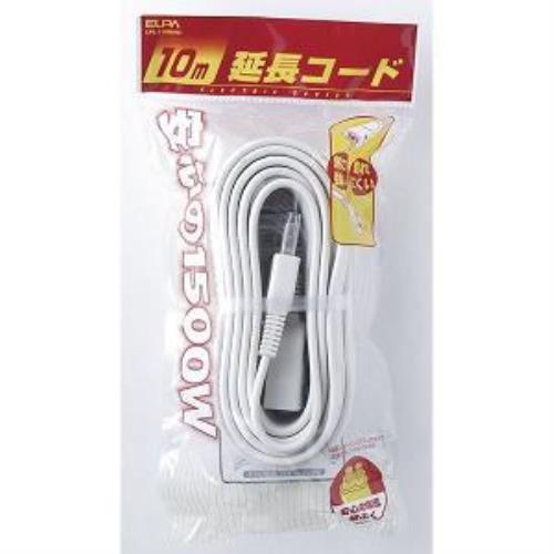 エルパ  LPE-110N(W)  延長コード  10m  ホワイト