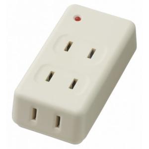 ヤザワ Y02FUK300WH 雷サージ付フロントタップ 3個口 白