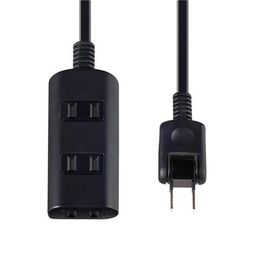 エルパ WBT-N3020B(BK) 扉付タップ 3個口 2m ブラック