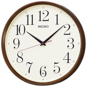 RHYTHM(リズム) 4MY861-006 茶メタリック色光沢仕上 白 電波掛け時計