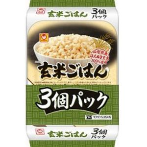 東洋水産 マルちゃん 玄米１００％の玄米ごはん３Ｐ １６０ｇＸ３｜yamada-denki