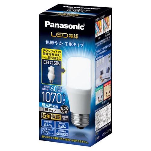パナソニック LDT8DGST6 LED電球 T形タイプ E26 60形相当 1070lm 昼光色相...