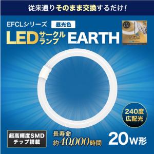 エコデバイス 丸形LEDランプ【丸型】 Earth（アース） 昼光色 EFCL30