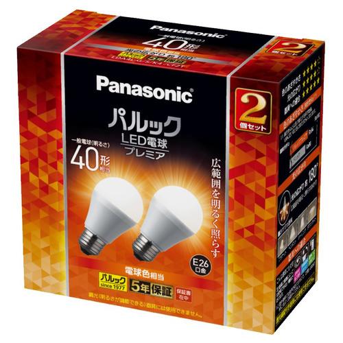 パナソニック LDA4LGSK4CF2T パルック LED電球 プレミア 4.4W 2個入 電球色相...