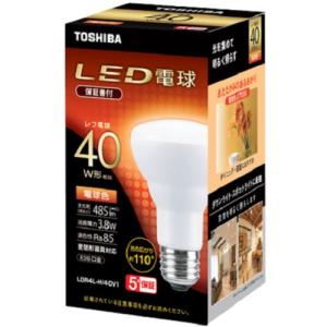 東芝 TOSHIBA レフ球タイプLED電球E26口金R形60W 昼光色 ［E26