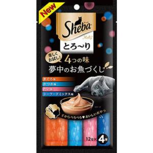 シーバ とろ〜り メルティ 4つの味 海の幸の魅惑 12g×4本 : ペットの