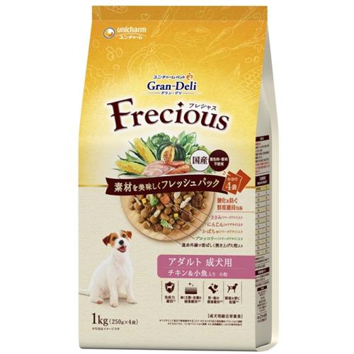 ユニ・チャーム グラン・デリ Freciousアダルトチキン&amp;小魚 1kg