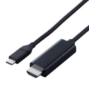 エレコム MPA-CHDMIY10BK3 USB-C HDMI 変換ケーブル 1m 取り回しやすい 4K／60Hz対応 Windows Mac スマホ タブレット対応 ブラック