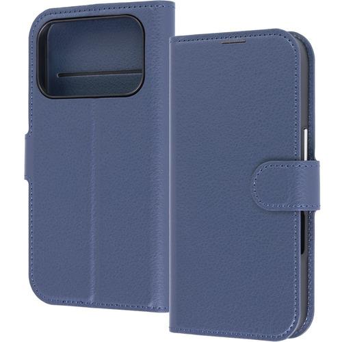 レイ・アウト iPhone17 Pro 手帳型レザーケース シンプル マグネット ／ ダーク RT-...