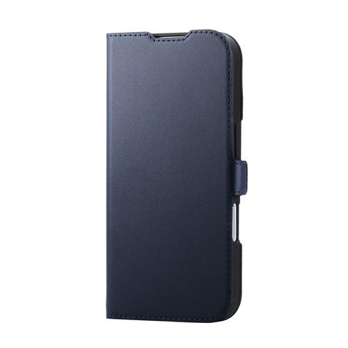 エレコム PM-A25APLFY3NV iPhone 17 ケース レザー カバー 手帳型 マグネッ...
