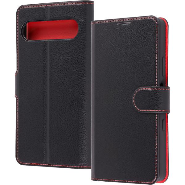 レイ・アウト　Xperia 10 VII ／ 耐衝撃マグベルト S 手帳型レザーケース ／ BK／R...