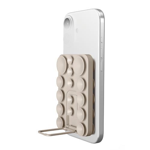 エレコム P-TKPTSUCS01BG スマホホルダー 両面吸盤 全機種対応 スタンド機能付 縦横対...