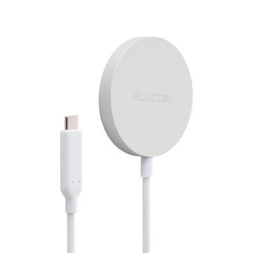 エレコム W-MA12SV ワイヤレス充電器 Qi2 25W 卓上パッド マグネット式 高速充電 Q...