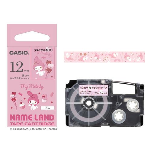 カシオ計算機 XR-12SAMM1 NAME LAND用サンリオキャラクターテープ マイメロディ テ...