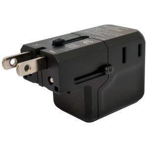 カシムラ WP-113M 海外マルチ変換プラグ Type-Cポートx1 USB-Aポートx1搭載 PD20W