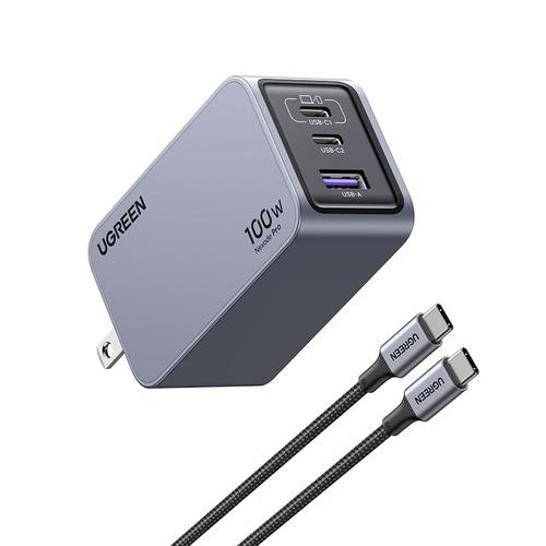 UGREEN 25873 Nexode Pro 100W GaN 急速充電器 USB-Cポートx2 ...