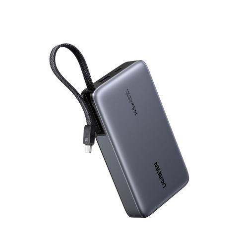 UGREEN 55992B ケーブル付きモバイルバッテリー 20000mAh LEDディスプレイ搭載...