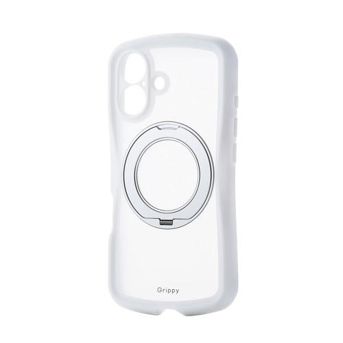 エレコム PM-A24AGRSTKMWH iPhone 16 ハイブリッドケース 衝撃吸収 MAGK...