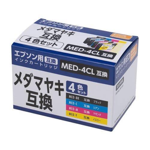 PPC PP-YEICMED-4P エプソン用互換インク メダマヤキ互換 4色セット
