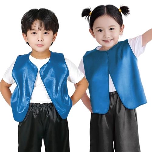 アーテック ソフトサテンベスト J 青 14472