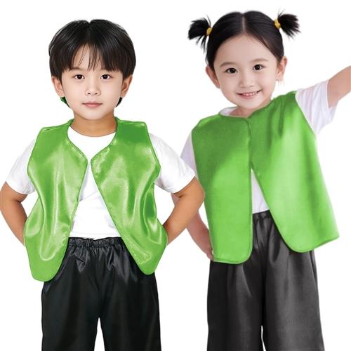 アーテック ソフトサテンベスト C 黄緑 18287