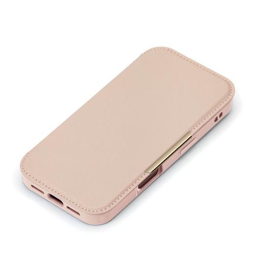 PGA PG-24AGF06PK iPhone 16用 ガラスフリップケース [サフィアーノ調/ピン...