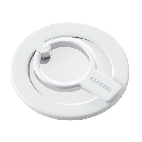 エレコム P-STRMKHICRWH マグネットスマホリング 2WAY MagSafe 対応 iPh...