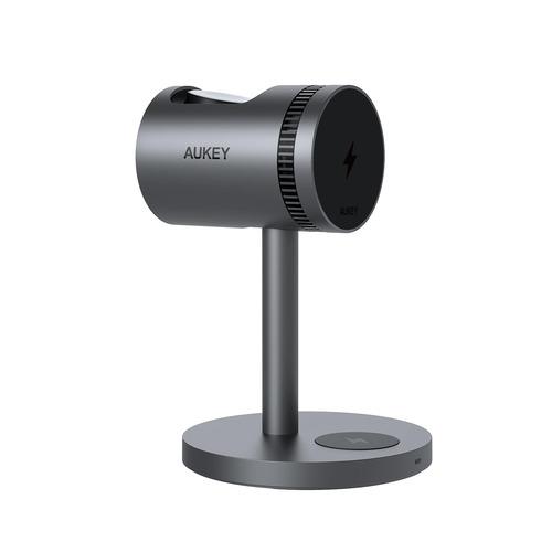 AUKEY LC-MC311A-GY 冷却機能搭載 3in1ワイヤレス充電器 15W MagSafe...