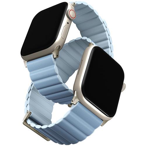 UNIQ UNIQ41MMREVPARTSBLU APPLE WATCH 本革×シリコン リバーシブ...