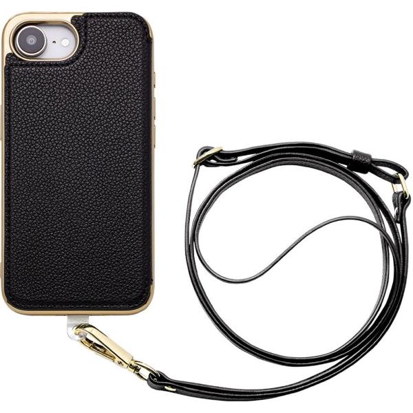 ユニケース Cross Body Case Duo iPhone 16e用  (black) UNI...