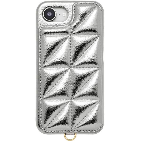 ユニケース Triangle Puffy Case iPhone 16e用  (silver) UN...