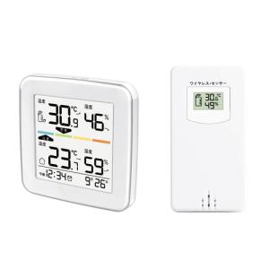 meishin MRF25 ワイヤレスレスデジタル温湿度計 簡易熱中症4段階指標