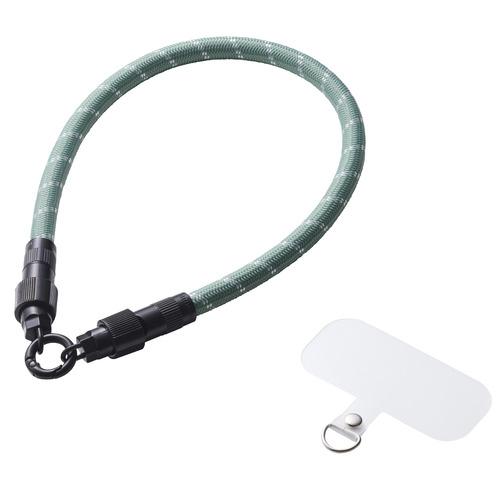 エレコム P-STHH1CC08GN スマホ ハンドストラップ USB Type-C to C 30...