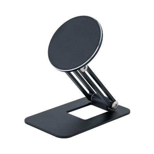 ナカバヤシ SST-22BK MagSafeスタンド 無段階角度調節機能搭載 折りたたみ収納可能 i...