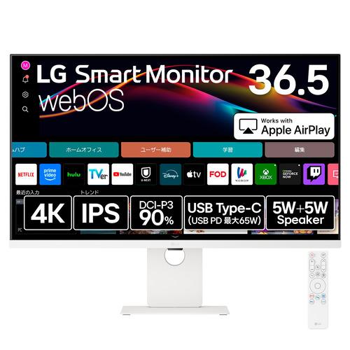 LGエレクトロニクス 37U730SA-W 36.5型 LG Smart Monitor 4K IP...