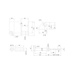 ダンプ中間金具 2t、4t用 新型 メッキピン...の詳細画像5