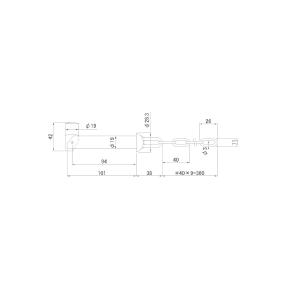 ダンプ中間金具 2t、4t用 メッキピンの詳細画像1