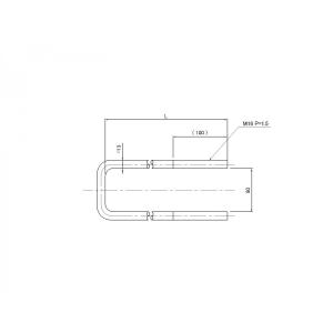 シャーシUボルト 4t用 L=460mm(ナッ...の詳細画像1