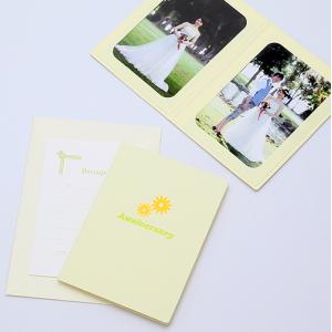 ペーパー フォトフレーム 写真台紙 2Lサイズ 2面タテ Anniversary/マーガレット クリーム｜yamadaya-daishi