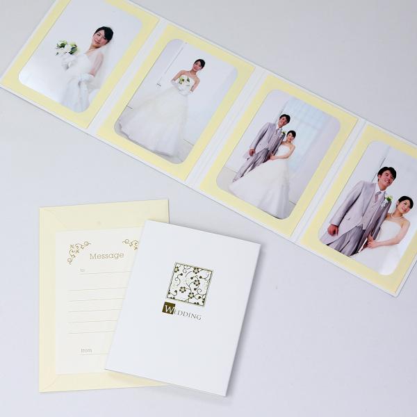ペーパー フォトフレーム 写真台紙  ウエディング 結婚式 WEDDING/桜 Lサイズ （89×1...