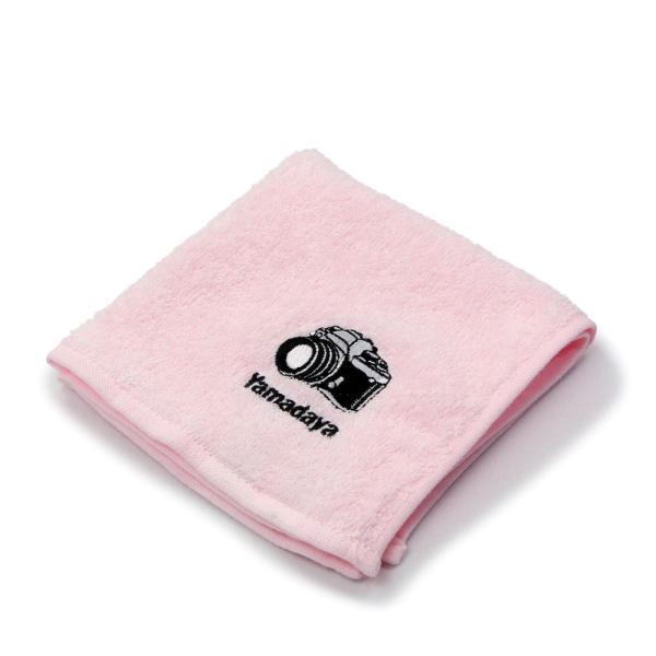 山田屋写真用品 カメラモチーフ タオルハンカチ 25×25 ペールピンク CMTH-25PP