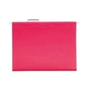 （まとめ）LIHITLAB ハンキングフォルダー G1641-3 A4 赤〔×3セット〕