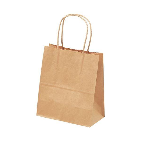 (まとめ）タカ印 手提げバック 茶無地 特小 50-5914 25枚入〔×5セット〕