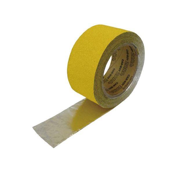 (まとめ）カーボーイ すベ止めテープザラザラ50×5イエロー〔×5セット〕